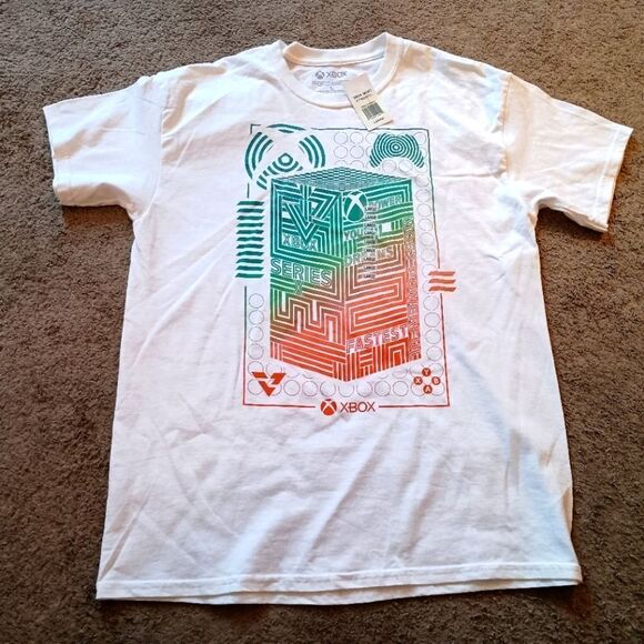 Xbox Series X Graphic T-shirt Men's Sizes Med & Large White BRAND NEW WITH TAGS - Picture 1 of 6